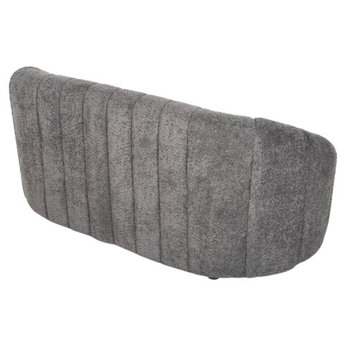 2-SITZ-SOFAS AUS GRAUEM BOUCLE-STOFF 145 x 82 x 67 cm