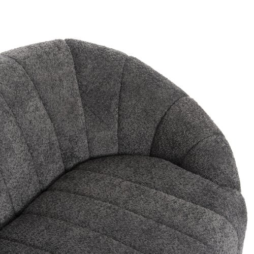 2-SITZ-SOFAS AUS GRAUEM BOUCLE-STOFF 145 x 82 x 67 cm