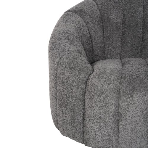 2-SITZ-SOFAS AUS GRAUEM BOUCLE-STOFF 145 x 82 x 67 cm