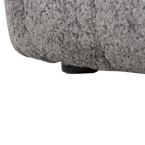 2-SITZ-SOFAS AUS GRAUEM BOUCLE-STOFF 145 x 82 x 67 cm