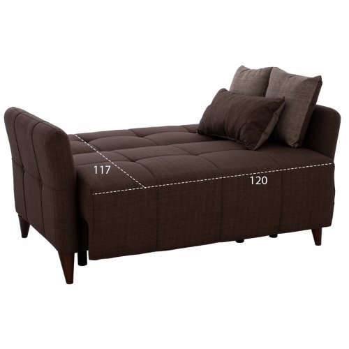 ΚΑΝΑΠΕΣ 2ΘΕΣΙΟΣ ΚΑΦΕ 150x95.5x88 εκ.