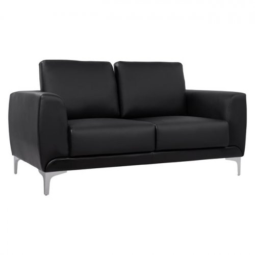 Sofa 2-Sitzer "Kenzie" mit schwarzer PU 142x81x81 cm
