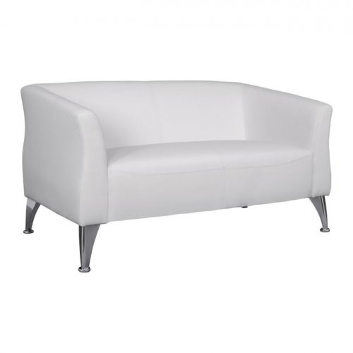 Sofa 2-Sitzer "Kiana" Weiß PU 130x75x71 cm