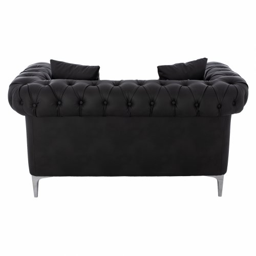 SOFA 2-SITZER CIELLE MIT SCHWARZ PU 152x85x80 cm