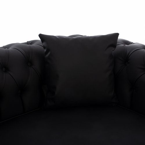 SOFA 2-SITZER CIELLE MIT SCHWARZ PU 152x85x80 cm