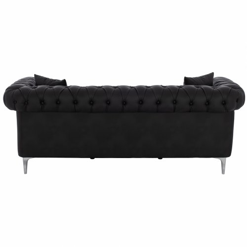 SOFA 3 SITZ CIELLE MIT SCHWARZEM PU 213x90x82 cm