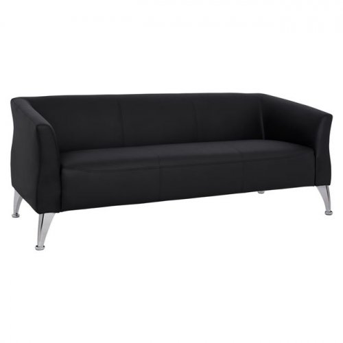 Sofa 3 seater Kiana Black PU 180x75x71 cm