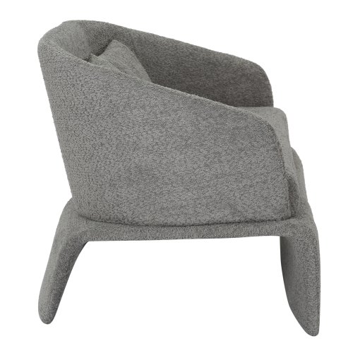 SOFA 2-SITZER GRAUER STOFF-METALLGESTELL 128x72x74Hcm