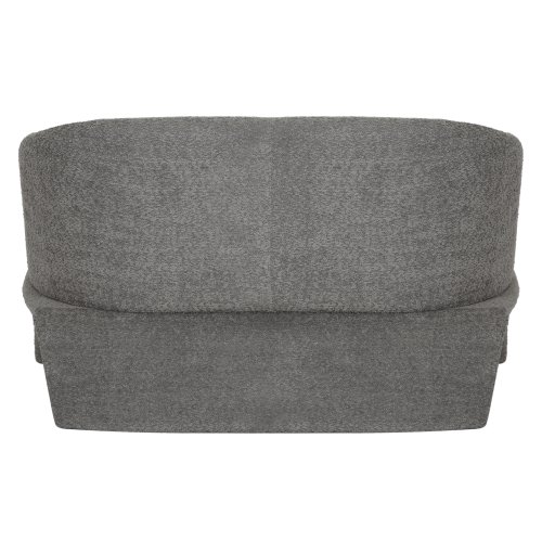 SOFA 2-SITZER GRAUER STOFF-METALLGESTELL 128x72x74Hcm