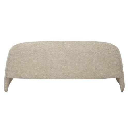 SOFA 2-SITZER TREK METALLGESTELL UND BEIGEM STOFF 160x80x63Hcm