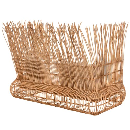 SOFA OUTDOORS ZEPHYR RATTANSTÜCKE IN NATUR – KISSENSET IN BEIGE 200x120x142Hcm