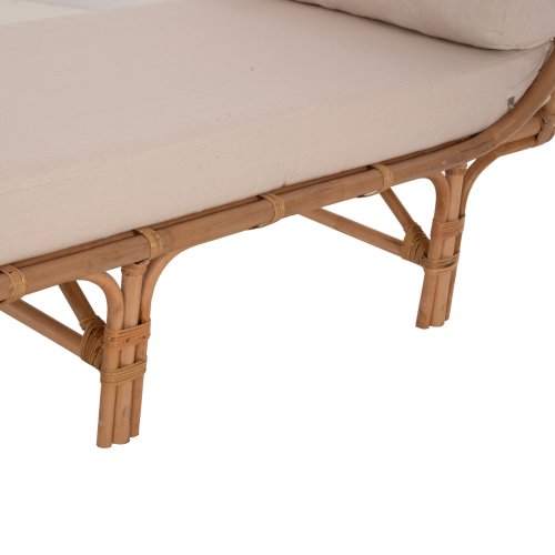 OUTDOOR-SOFAS CHARMELLA NATURRATTAN-BEIGE KISSEN 187x69x76Ycm