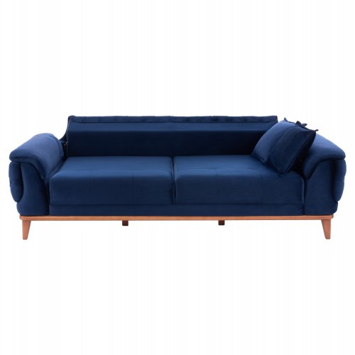 ΚΑΝΑΠΕΣ ΚΡΕΒΑΤΙ BENNINGTON ΤΡΙΘΕΣΙΟΣ ΜΠΛΕ 240x95x80 εκ.