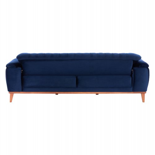 ΚΑΝΑΠΕΣ ΚΡΕΒΑΤΙ BENNINGTON ΤΡΙΘΕΣΙΟΣ ΜΠΛΕ 240x95x80 εκ.