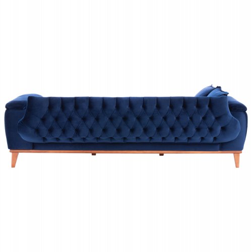ΚΑΝΑΠΕΣ ΚΡΕΒΑΤΙ BENNINGTON ΤΡΙΘΕΣΙΟΣ ΜΠΛΕ 240x95x80 εκ.