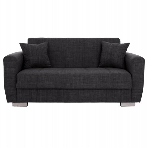 2-Sitzer-Schlafsofa in grau, 180x84x88 cm