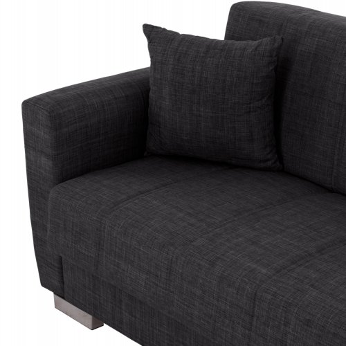2-Sitzer-Schlafsofa in grau, 180x84x88 cm