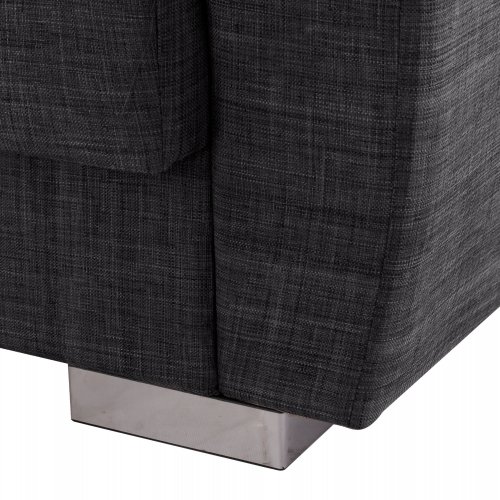 2-Sitzer-Schlafsofa in grau, 180x84x88 cm