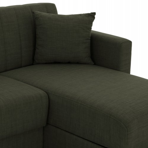 SCHLAFSOFA ECKE REVERSIBEL OLIVGRÜN 200x133x77cm