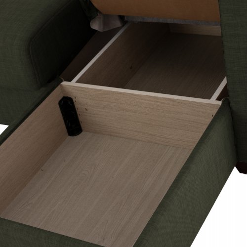 SCHLAFSOFA ECKE REVERSIBEL OLIVGRÜN 200x133x77cm