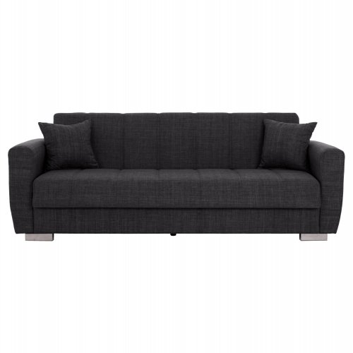 3-Sitzer-Schlafsofa in grau, 215 x 80 x 77 cm