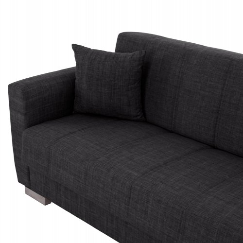 3-Sitzer-Schlafsofa in grau, 215 x 80 x 77 cm