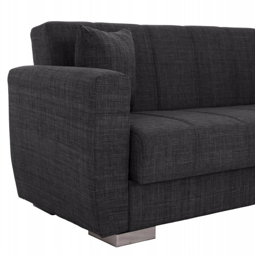 3-Sitzer-Schlafsofa in grau, 215 x 80 x 77 cm