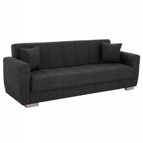 3-Sitzer-Schlafsofa in grau, 215 x 80 x 77 cm