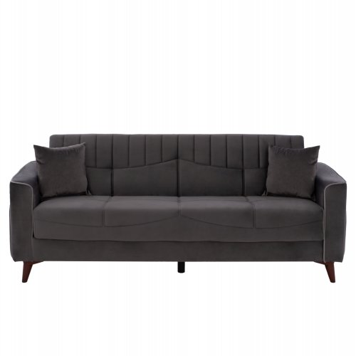 SCHLAFSOFA "PORTMAN" 3-SITZER IN GRAU 210x80x87 cm