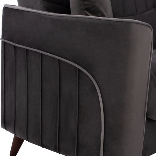 SCHLAFSOFA "PORTMAN" 2-SITZER IN GRAU 140x80x87 cm