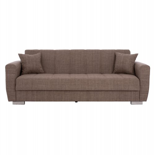 3-Sitzer-Schlafsofa in beige, 215 x 80 x 77 cm