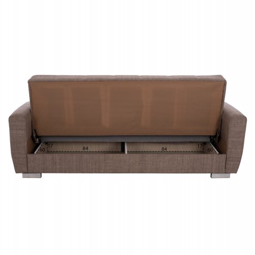 3-Sitzer-Schlafsofa in beige, 215 x 80 x 77 cm