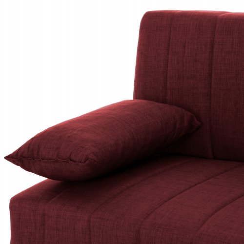 SCHLAFSOFA "ANDRI" 3-SITZER ROT 180x72x77 cm