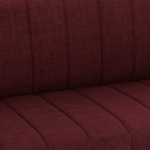 SCHLAFSOFA "ANDRI" 3-SITZER ROT 180x72x77 cm