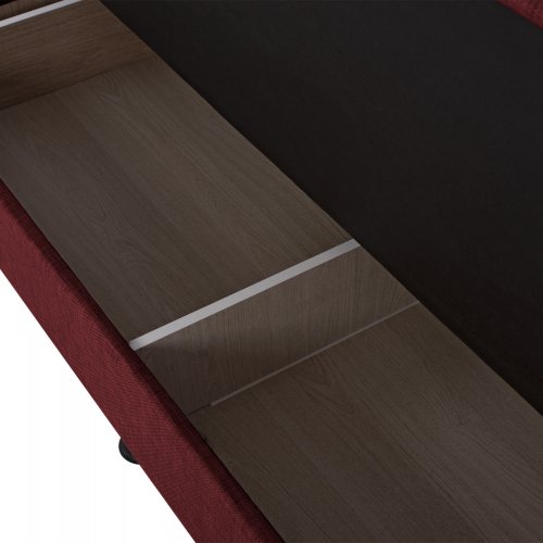 SCHLAFSOFA "ANDRI" 3-SITZER ROT 180x72x77 cm
