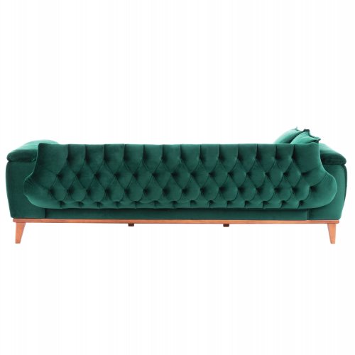 SCHLAFSOFA "BENNINGTON" 3-SITZER IN GRÜN 240x95x80 cm