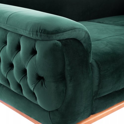 SCHLAFSOFA "BENNINGTON" 3-SITZER IN GRÜN 240x95x80 cm