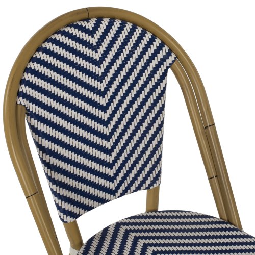 ΚΑΡΕΚΛΑ BAMBOO LOOK ΣΕ ΚΑΦΕ ΚΑΙ ΜΠΛΕ-ΛΕΥΚΗ ΕΠΕΝΔΥΣΗ 50x54x84,5Yεκ.