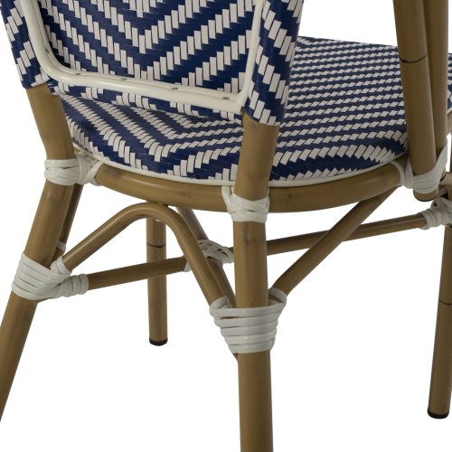 ΚΑΡΕΚΛΑ BAMBOO LOOK ΣΕ ΚΑΦΕ ΚΑΙ ΜΠΛΕ-ΛΕΥΚΗ ΕΠΕΝΔΥΣΗ 50x54x84,5Yεκ.