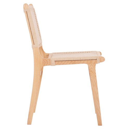 CHAIR IGNACIO RUBBERWOOD KNITTED NATURAL ROPE 50X60X87H