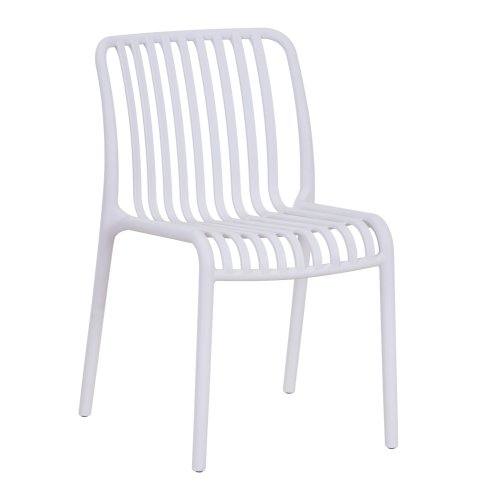 STUHL OUTDOOR CONVEE POLYPROPYLEN IN WEIß 52,5x44,5x79Hcm
