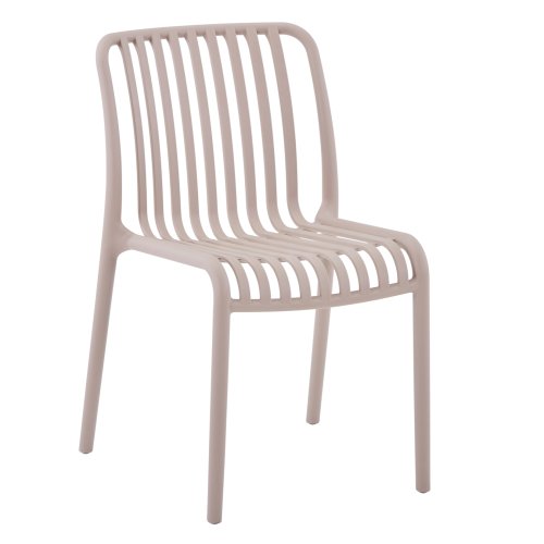 STUHL OUTDOOR CONVEE POLYPROPYLEN IN CAPPUCCINO 52,5x44,5x79Hcm