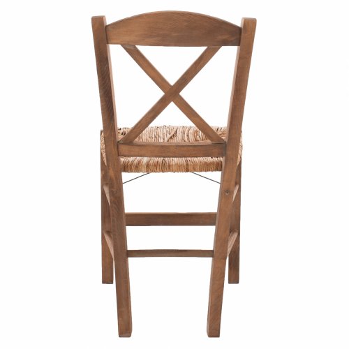 TAVERNENHOCKER AUS NUSSBAUM  SKELETT    40x48x88 cm