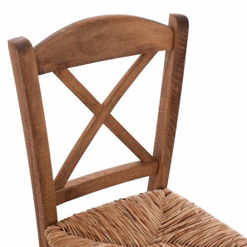 TAVERNENHOCKER AUS NUSSBAUM  SKELETT    40x48x88 cm