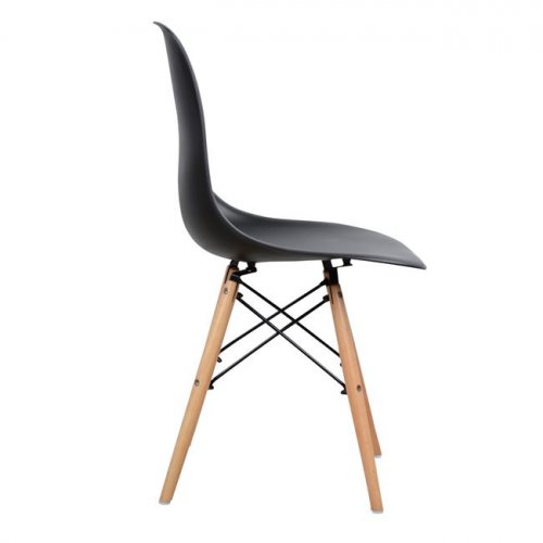 Twist Chair Μαύρη (47x53x81)
