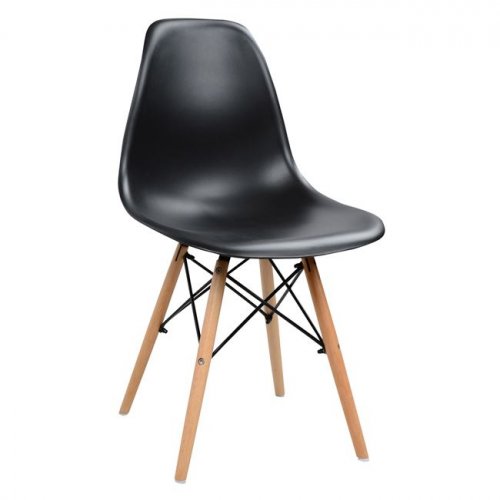 Twist Chair Μαύρη (47x53x81)
