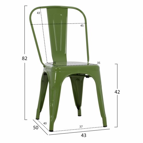Outdoor Stühle günstig kaufen | Design Stuhl "Melita", in grün
