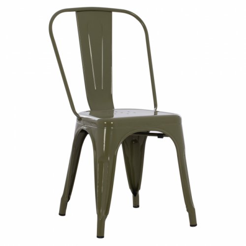 Outdoor Stühle günstig kaufen | Design Stuhl "Melita", in olivgrün