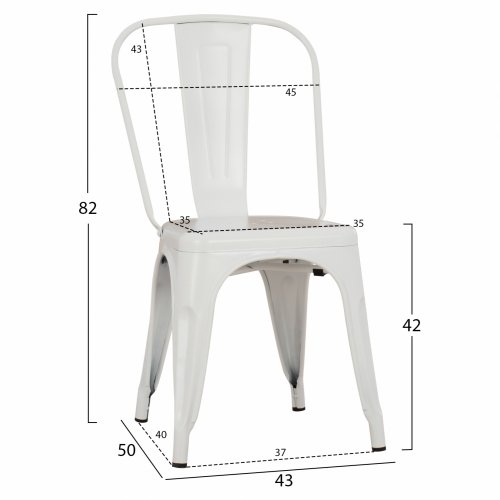Outdoor Stühle günstig kaufen | Design Stuhl "Melita", in weiß