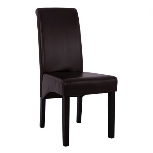 Roxie dining chair with leatherette in color wenge